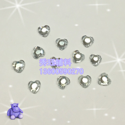 Imitation Czech Diamond Love Glass Hot Drilling Double-Sided Fancy Shape Diamonds