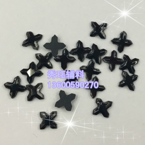 Hot Stamping Hot Drilling Customized Double-Sided Diamond Cross Fancy Shape Diamonds Accessories Drill