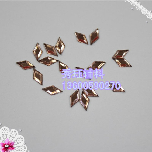 Hot Drilling 4*8 Diamond Double-Sided Diamond Flat Glass Special-Shaped Diamond Accessories Diamond 
