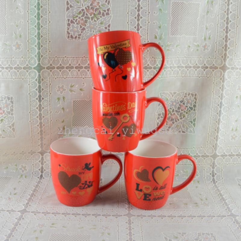 陶瓷杯 马克杯 咖啡杯  广告促销杯 情人节杯