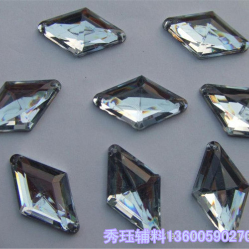 6*12 Diamond Glass Drill Flat Bottom with Glue Fancy Shape Diamonds DIY Accessories