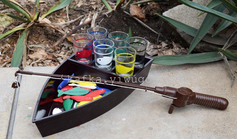 钓鱼游戏酒杯 创意KTV酒吧喝酒游戏 儿童小船玩具