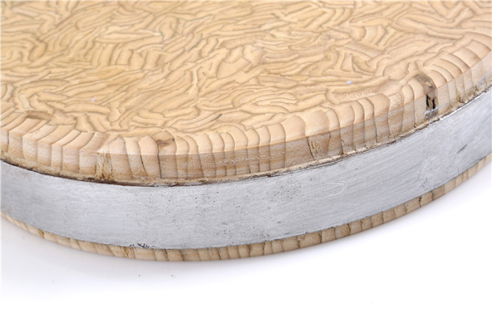 砧板加厚剁骨切菜板圆形竹子无胶水实木铁木面板详情18