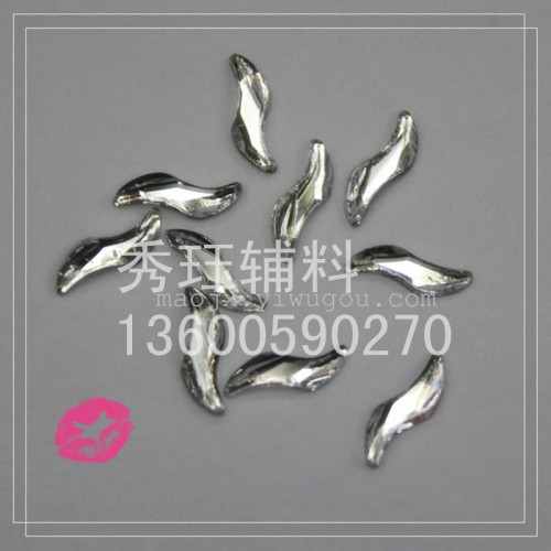double-sided drill s-shaped diy hand-sticking drill special-shaped drill flat drill ornament accessories