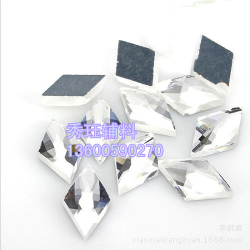 Diamond Diamond Shaped Glass Drill 8*13 Diamond Flat Diamond Crystal Dly Accessories