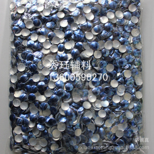 semicircle ironing sheet pearl semicircle ironing sheet epoxy silver white color fluorescent color