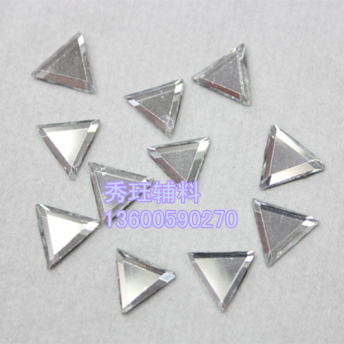 Triangle Glass Drill 8 * 8mm Flat Middle East Fancy Shape Diamonds Crystal Shaped Manicure Jewelry