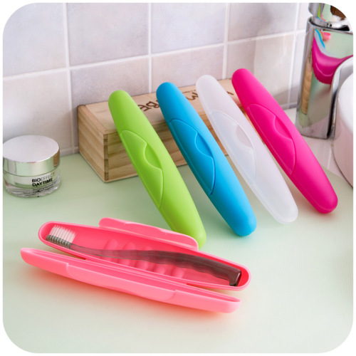 Colorful Travel Dustproof Portable Buckle Toothbrush Case Travel Business Trip Essential Tooth-Cleaners Storage Box