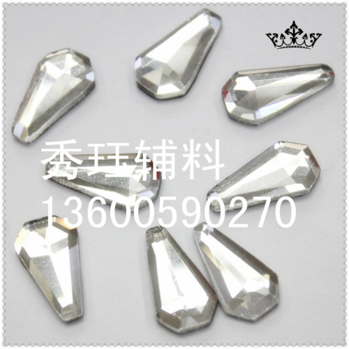 Artificial Diamond Decoration 10*20 Flat Vase Middle East Glass Drill Fancy Shape Diamonds Accessories