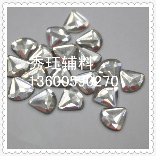 Middle East Fancy Shape Diamonds 11*19 Fan-Shaped Glass Drill DIY Cell Phone Shell Accessories