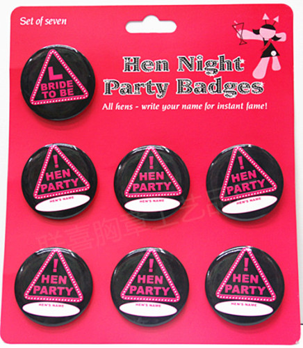 factory supply hen party badge suit party prom breast festival button badge badge