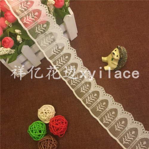 Leaves Lace Non-Elastic Lace Clothing Accessories Lace Fabric W0331