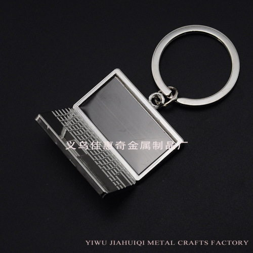 creative zinc alloy notebook keychain