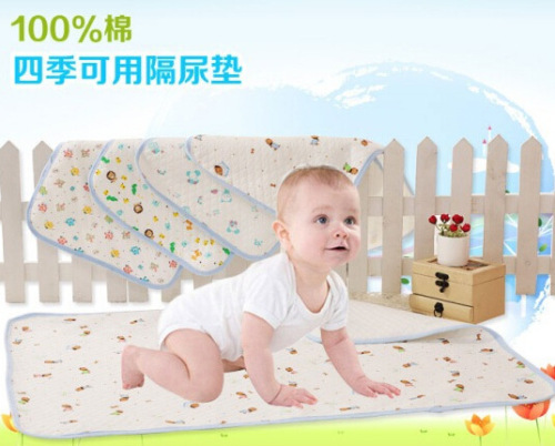 Ecological Cotton Urine Pad Baby Cartoon Waterproof Pilch Cotton Breathable Waterproof Towel