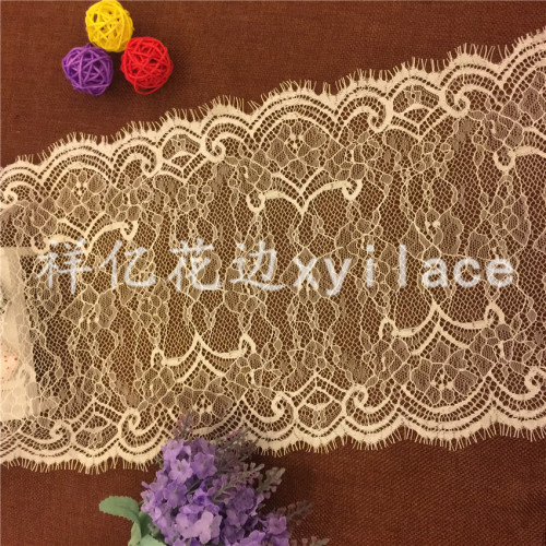 in stock eyelash lace fabric lace clothing accessories factory in stock