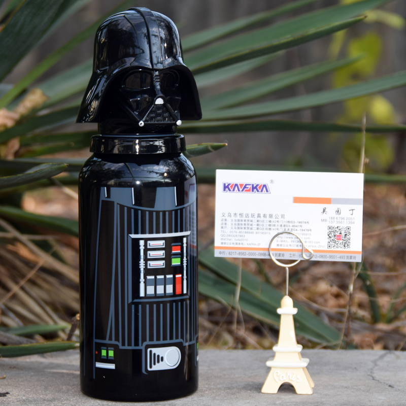 机器人水壶 STAR WARS星球大战黑武士不绣钢保温杯