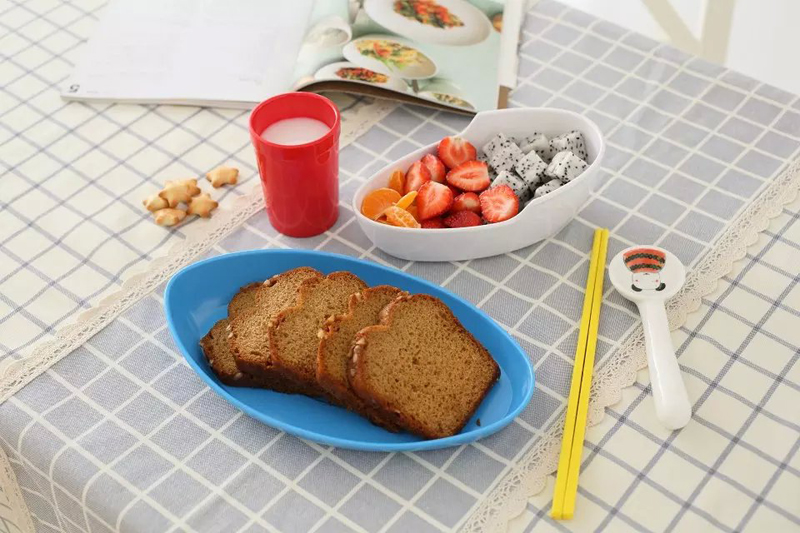 创意轮船餐具 新款卡通儿童三件套餐具 小船收纳盒