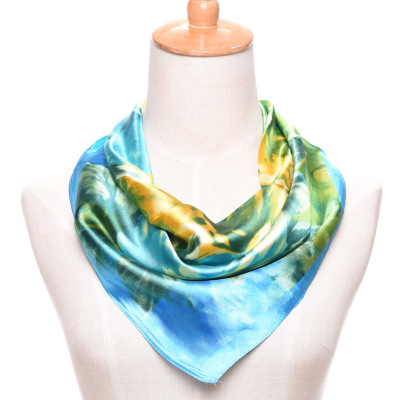 European and American environmental protection, oil painting, silk scarves, silk scarves, silk shawls.