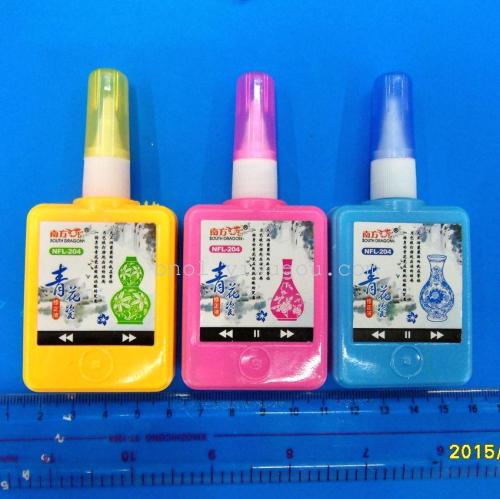 factory sales nanfanglong correction fluid 7ml pp box plastic head student bottle correction fluid