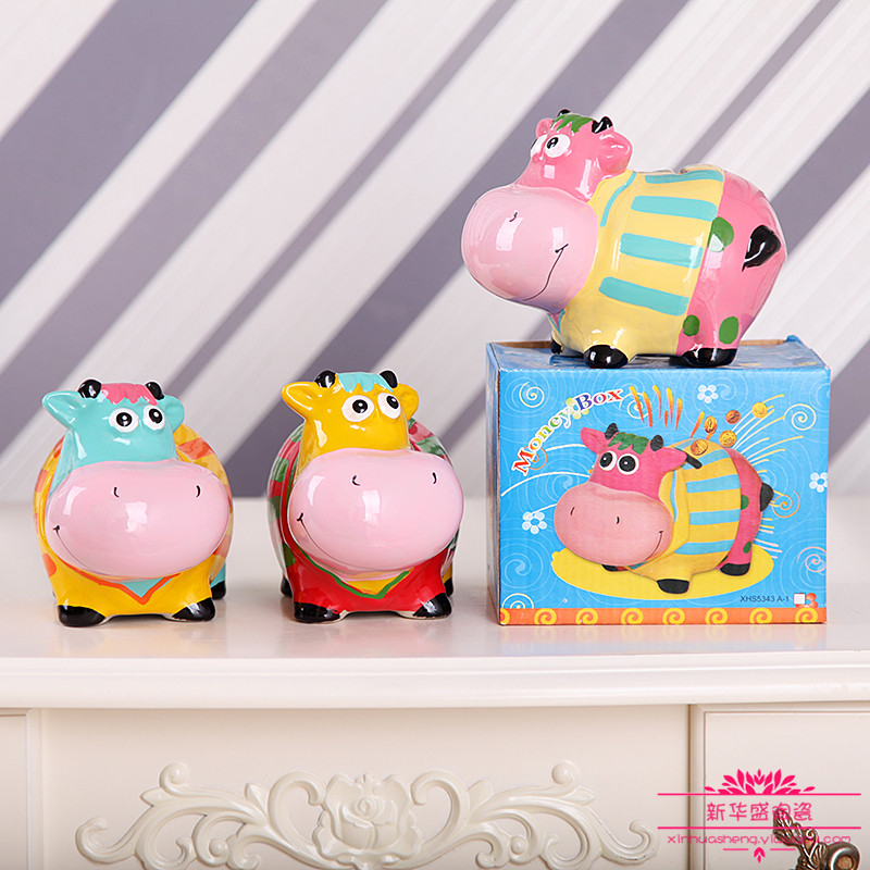 储蓄罐 存钱罐 奶牛钱罐 陶瓷礼品
