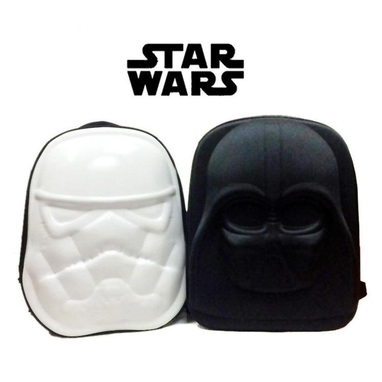 创意星球大战背包 双肩包 黑武士背包 白兵3D立体包