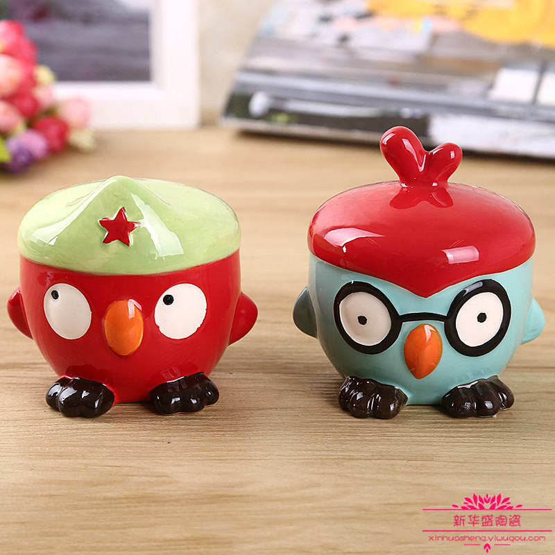 可爱卡通陶瓷储蓄罐手工创意存钱罐