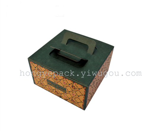 Paper Window Cake Box Takeaway Portable Portable Cake Box