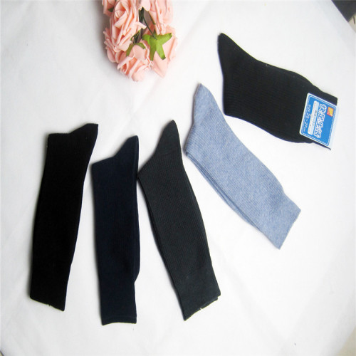 New Yiwu Good Goods Stall Foreign Trade Socks Double Needle Business Casual Socks Loose Mouth Zhongtong Gentleman Men‘s Socks