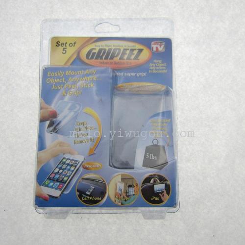 gripeez silicone non-slip stickers， mobile phone tablet wall anti-slip stickers （reusable