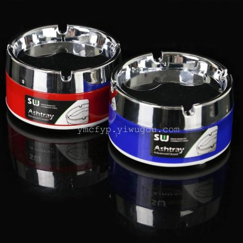 Stainless Steel Color Ashtray ABS Plastic Trumpet Ashtray Wholesale