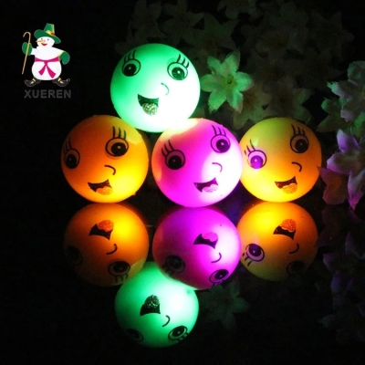 Super creative new winter sweet smile lovely luminous ring flash ring bar fluorescent ring wholesale