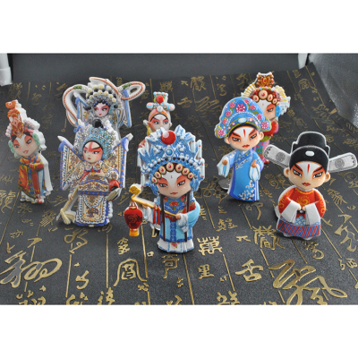Resin refrigerator stickers creative Peking Opera figures classical culture magnetic resin refrigerator paste