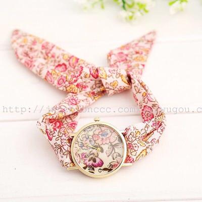 The new silk lace flower decoration Lady Watch