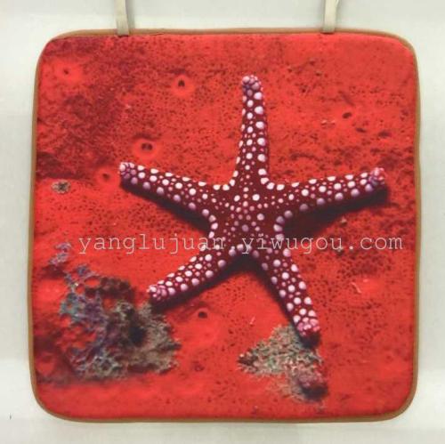 Animal Pattern Starfish Square Cushion/Sponge Mat/Dining Chair Cushion Price Negotiable