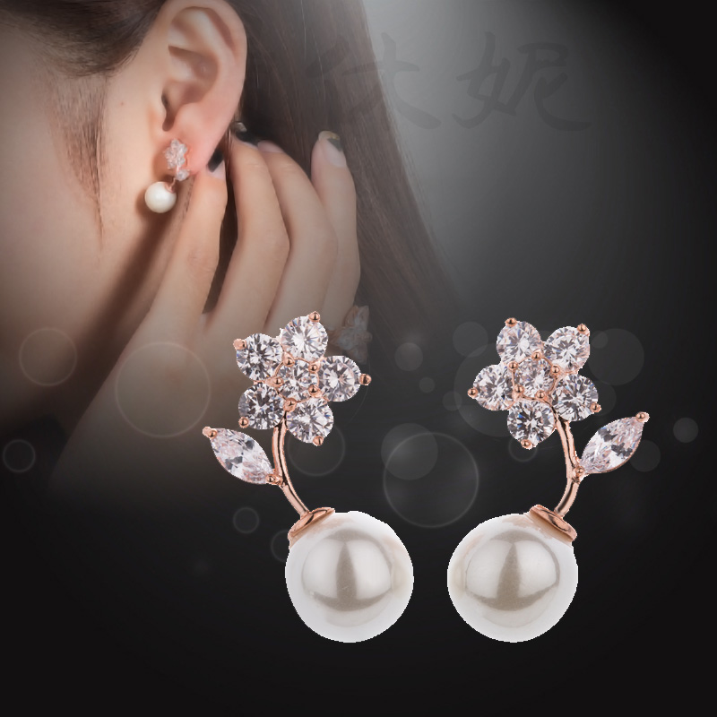 925银甜美珍珠耳钉女 时尚日韩版防过敏气质厂家批发直销包装混批