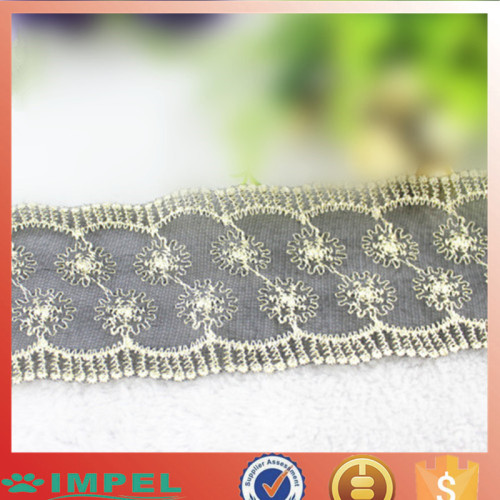 factory direct sales high-grade gold thread black mesh lace accessories diy handmade