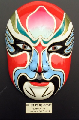 Large supply of tourist handicraft cold porcelain craft decoration mask oversized Jade Emperor