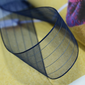 美都织带 透明白细条纹丝带 服装辅料 饰品配件