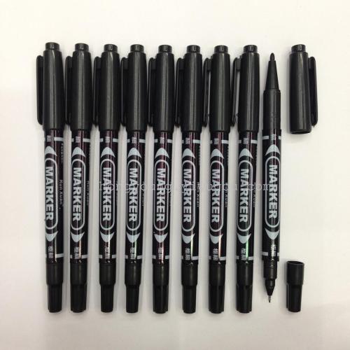 Runxuan Pang Xiang Small Double-Headed Marking Pen Oily Marking Pen Hook Line Pen Mark Pen Writing Plastic Bags Can‘t Be Wiped off