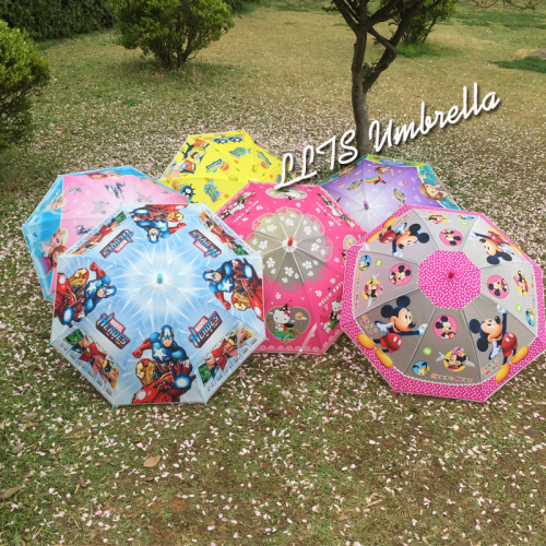 cartoon children‘s umbrella straight rod plastic eva environmental protection children‘s umbrella factory wholesale