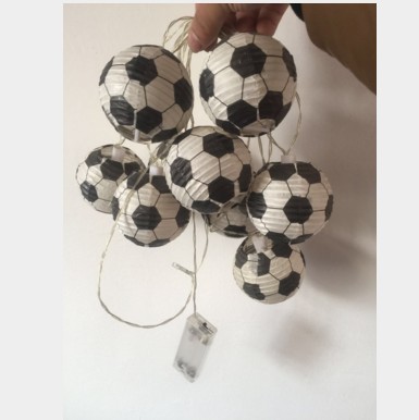 3寸7.5CM世界杯足球布灯笼，节日装饰灯