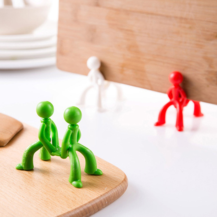 创意小人砧板支架 刀架 厨房菜板架 菜板防霉支架