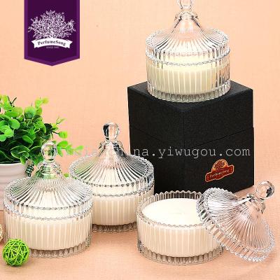 Factory Outlet Glass cup Wax Color Cup Wax Sugar Bowl Wax Glass Candle Holder 