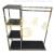 BJ-032 stainless steel frame side hanging horizontal bar Nakajima clothing display rack Nakajima