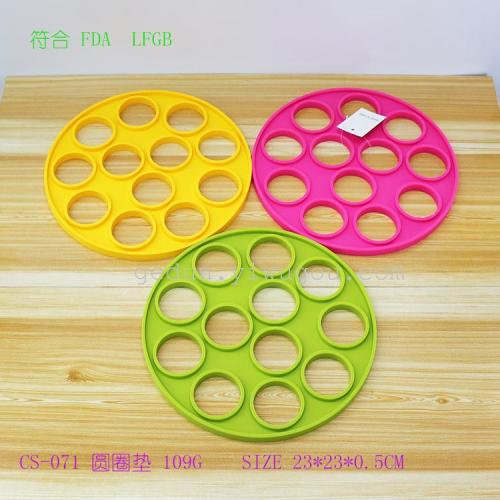 hot sale silicone circle insulation pad table non-slip mat home essential