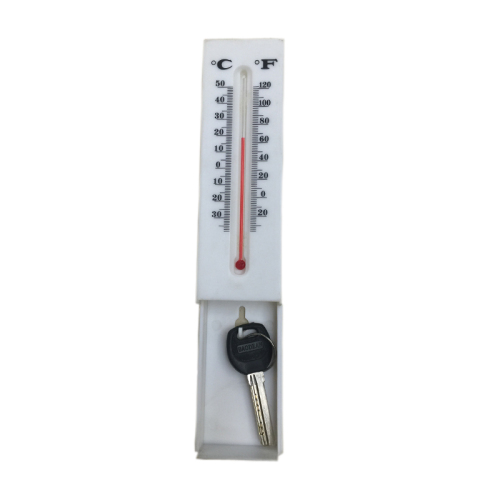 plastic hanging thermometer indoor and outdoor red water thermometer quick reading cold and heat meter