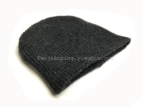 export thickened double-layer cashmere computer jacquard dual-use leisure ski hat