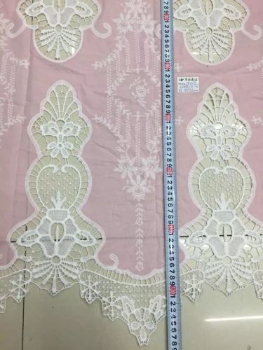 Hualing High-End Lace Factory Direct Fabric Punching Embroidery Water Soluble Lace Boutique Lace