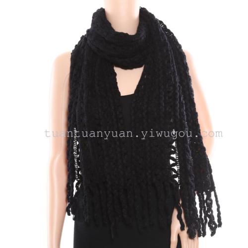 Acrylic Material Women‘s Twist Scarf Factory Direct Sales