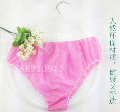 Disposable non-woven paper underwear briefs a lady beauty salon sauna steam wholesale